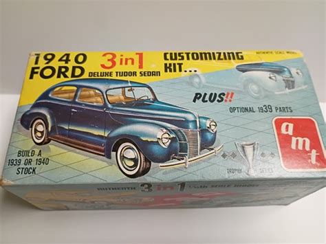 Vintage Amateur Built 1940 Ford Tudor Car Model Kit AMT EBay