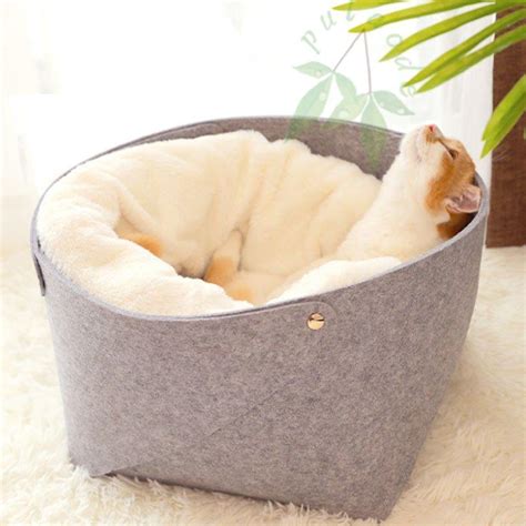 猫ベッド フェルトラウンドベッド キャットハウス 犬 ベッド ペット用品 猫ソファー ふわふわ 2way オールシーズン用 Zy0506