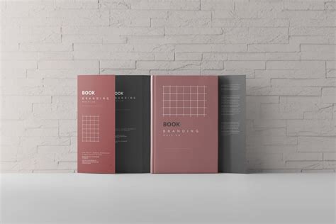 Psd Book With Dust Jacket Mockups