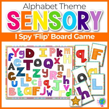 Alphabet Theme I Spy 'Flip' Board Game by Life Over C's and ITeachToo