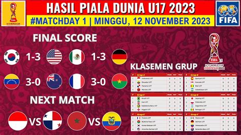 Hasil Piala Dunia U17 Hari Ini Meksiko Vs Jerman Kor Sel Vs USA