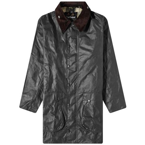 Barbour Border Wax Jacket Sage End Us