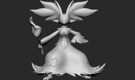 Archivo Stl Fennekin Braixen Y Delphox Modelo Para Descargar E