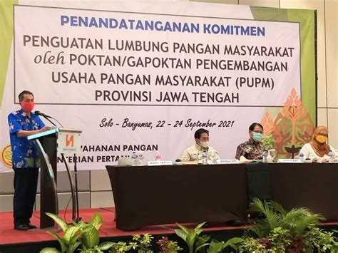 Penandatanganan Komitmen Penguatan Lumbung Pangan Masyarakat Dinas