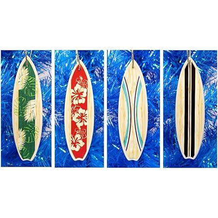 Amazon Surfing Ornament Surfer Ornament Set Of 4 Surf Surfboard