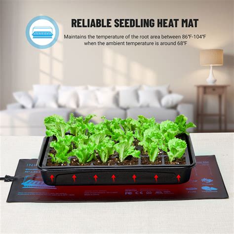 2 Pack Seed Starter Heat Mat 10 X20 75 Seedling Plants Germination Thermostat Ebay