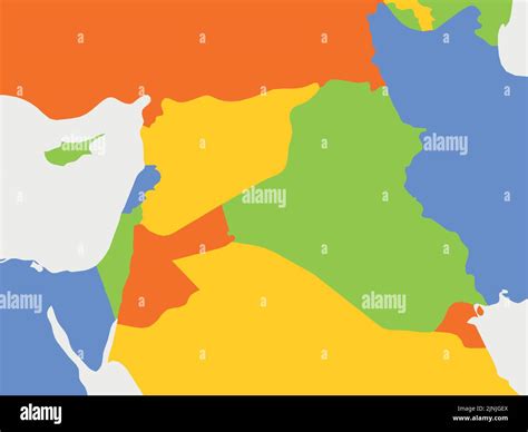 Political map of Middle East Stock Vector Image & Art - Alamy