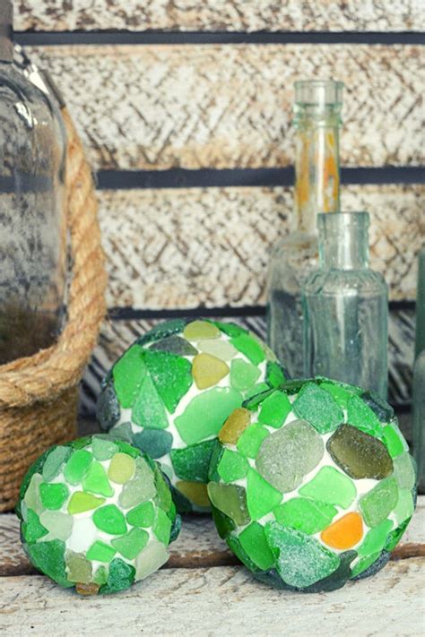 Sea Glass Decor Idea Vickymyerscreations