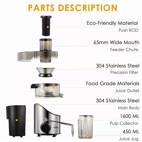 Buy Aicook Aicook Amr Mm Wide Mouth Juicer Machine Fruit