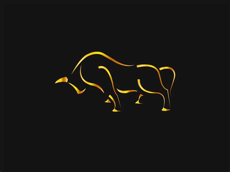 Dribbble Golden Bull  By Dhiritiman Sarker