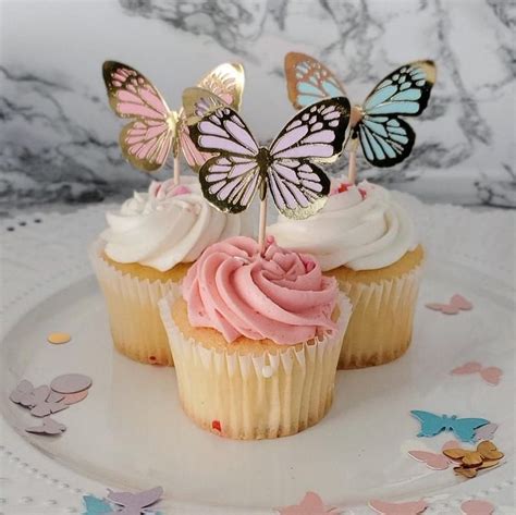 Butterfly Cupcake Toppers Butterfly Toppers Butterfly Theme Birthday