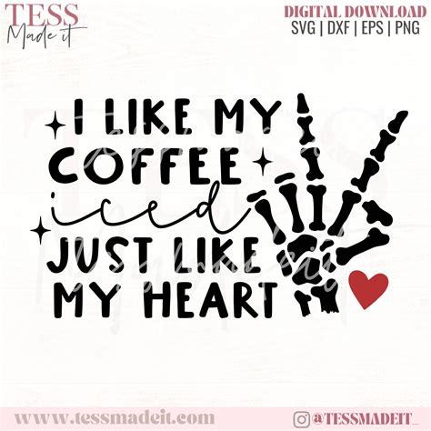 Iced Coffee SVG - Spooky Season SVG - Sarcastic SVG Tess Made It