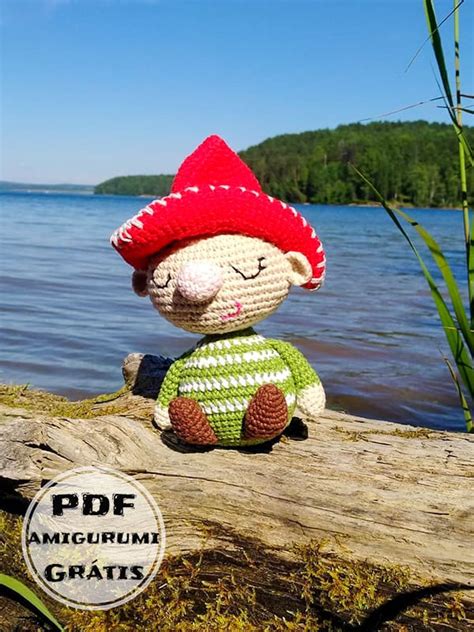 Gnomo Amigurumi Receita de PDF Grátis