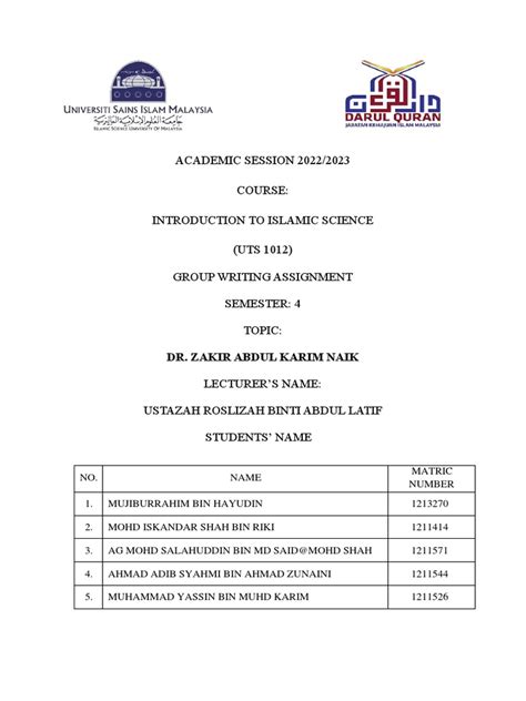 Dr. Zakir Naik (Group 8) | PDF | Abrahamic Religions