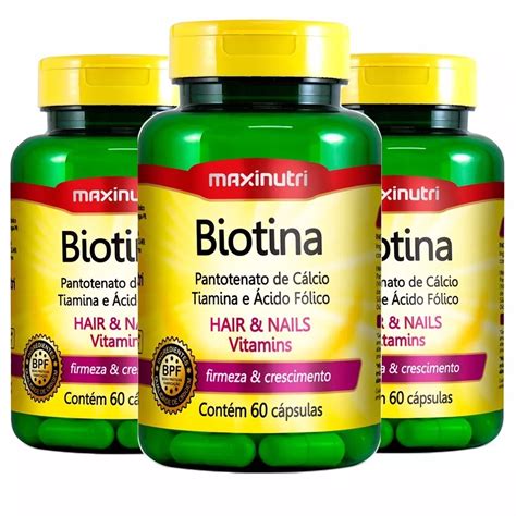 Biotina 3x 60 cápsulas Maxinutri Submarino