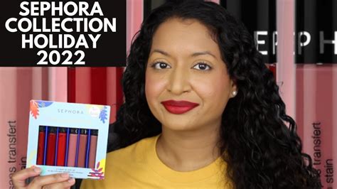 Sephora Collection Wishing You Holiday Lip Set 2022 Review Youtube