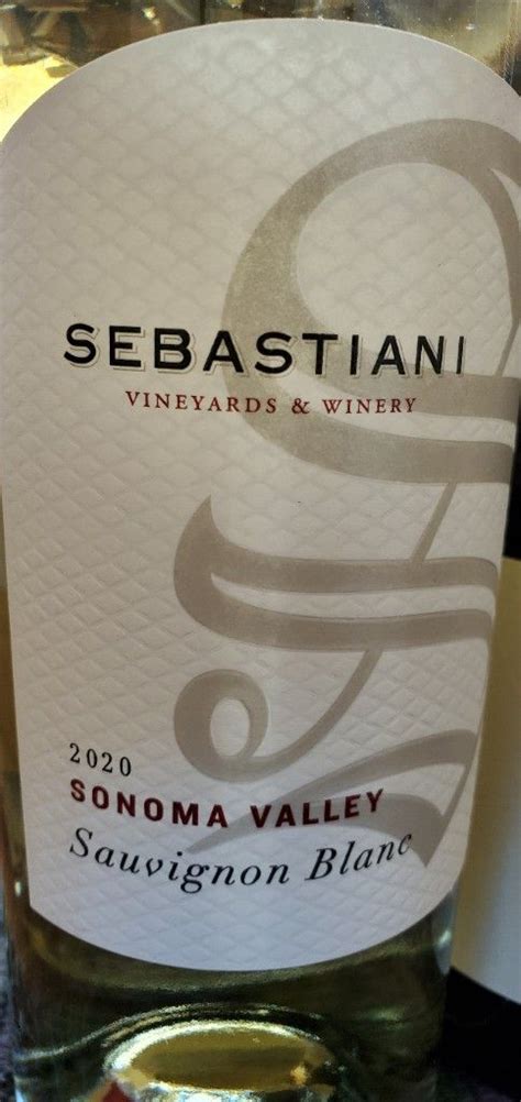 2020 Sebastiani Vineyards Winery Sauvignon Blanc USA California