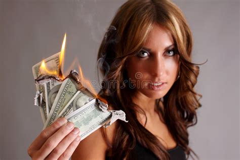 Money To Burn Stock Image Image Of Burn Money Blaze 22262611