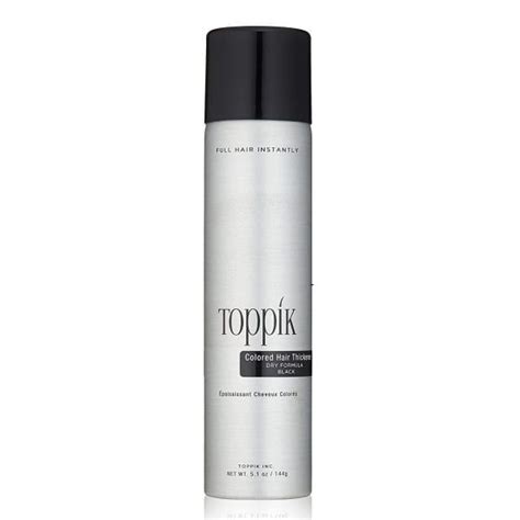 Toppik Colored Hair Thickener Dry Formula 144g Black