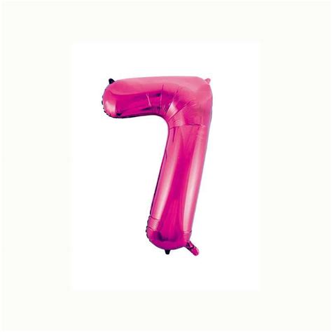 Ballons aluminium 7 métalic rose vif 1 pc junior partyshop ch