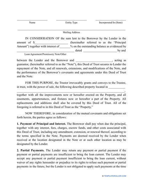 Virginia Deed Of Trust Form Fill Out Sign Online And Download Pdf Templateroller