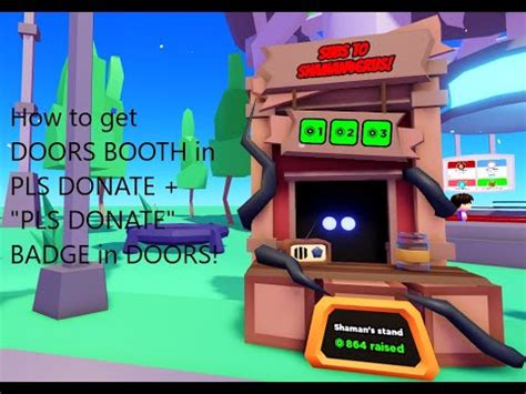 How To Get DOORS BOOTH In PLS DONATE PLS DONATE BADGE In DOORS