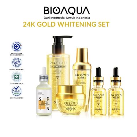 Bioaqua 24K Gold Skincare Series Facial Cleansear Toner Cream