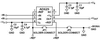 AD629 EVALZ Reference Design Difference Amplifier Arrow