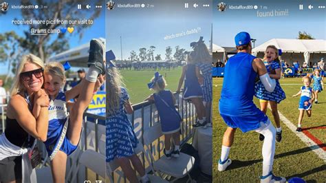 IN PHOTOS: Matthew Stafford's wife Kelly brings daughters along at Rams ...