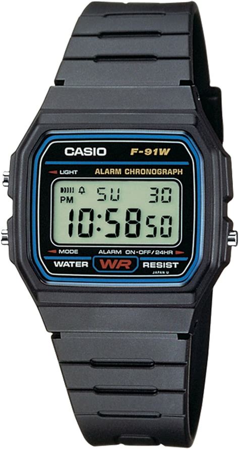 Casio Unisex Watch In Resin Acrylic Glass With Date Display And LED