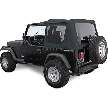 Amazon Sierra Offroad Soft Top Fits 1988 1995 Jeep Wrangler YJ 2DR