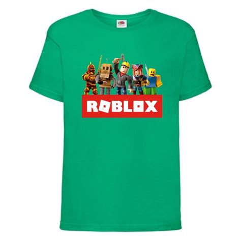Футболка детская Роблокс 004 (Roblox) зеленая (RB grn 004) 140 см ...