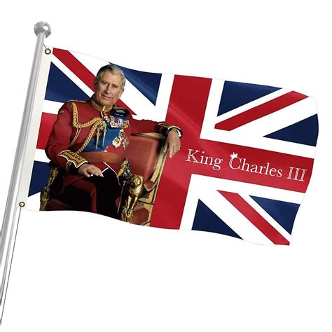 Union Jack Flag King Charles Iii Flag X Ft Long Live The King