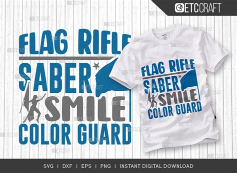 Flag Rifle Saber Smile Color Guard Svg Graphic By Pixel Elites · Creative Fabrica