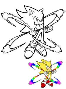 Sonic para colorir : 25 Desenhos e 1 Livro para imprimir (PDF)