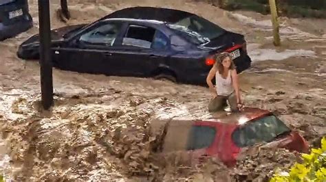 Alluvione Spagna Saragoza Video Strade Invase Dal Fango Centinaia