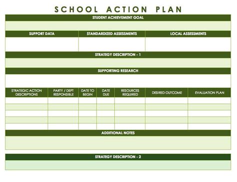 20 Long Term Planning Template