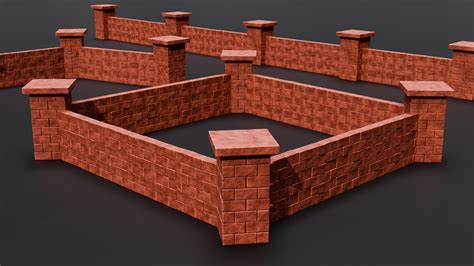 Customizable Brick Wall Geometry Nodes Blender Market