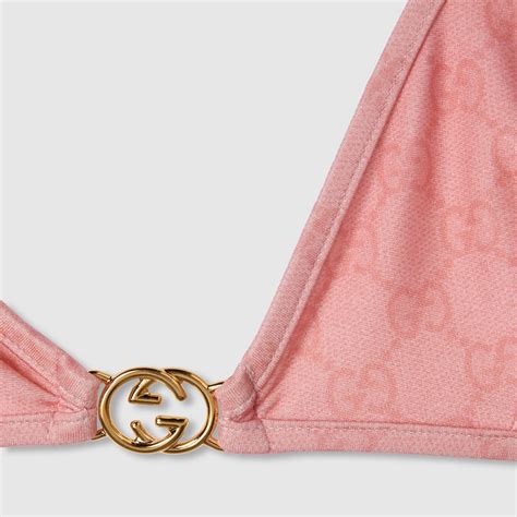 GG Stretch Jersey Bikini In Light Pink GUCCI US