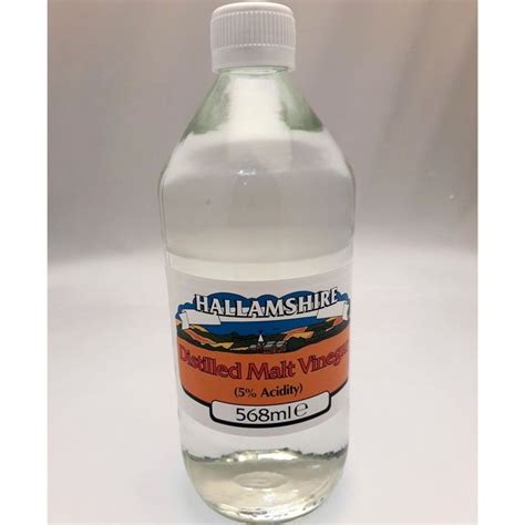 VINEGAR HALLAMSHIRE DISTILLED MALT VINEGAR 568ml X 12 Freemans