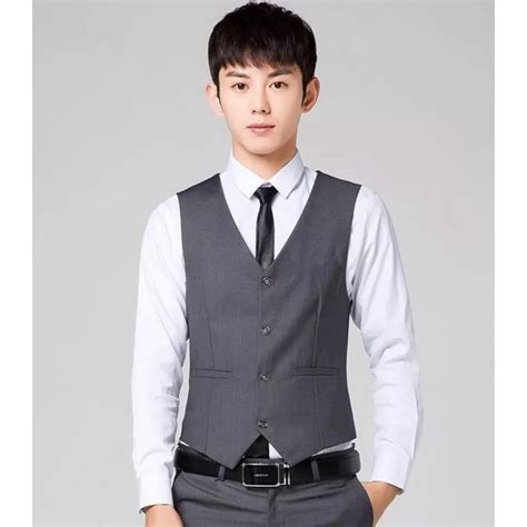 Jual Vest Rompi Formal Pria Setelan Dalaman Jas Cowok Groomsmen