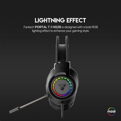 Portal Hg Rgb Gaming Headset Black Fantech