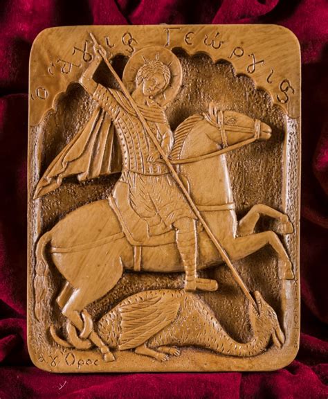 saint george killing  dragon wall icon