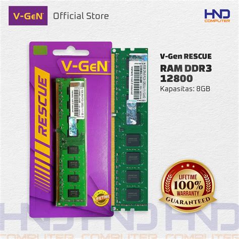 Jual Ram Ddr V Gen Rescue Gb Pc Mhz Longdimm Memory Pc Vgen