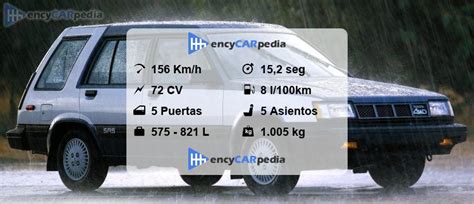 Toyota Tercel Wd L Ficha T Cnicas Rendimiento