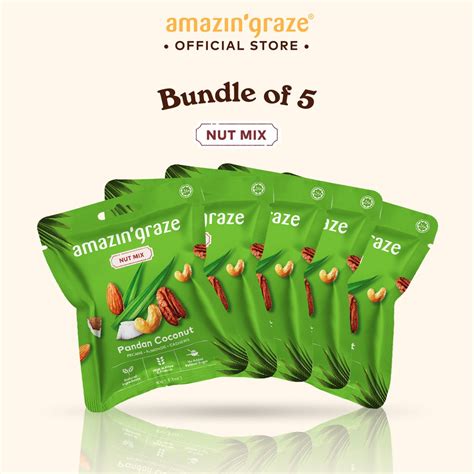 Bundle Of 5 Amazin Mini Nut Mix 5 X 30g Shopee Malaysia