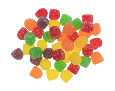 Colorful Sugar Coated Drop Shaped Gummy Candy Stock Photo - Image of ...