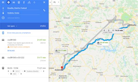 Distância De Goiânia Para Brasília