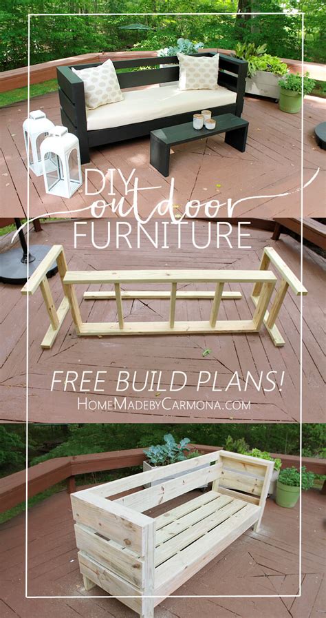 Outdoor Furniture Build Plans - Home Made by Carmona