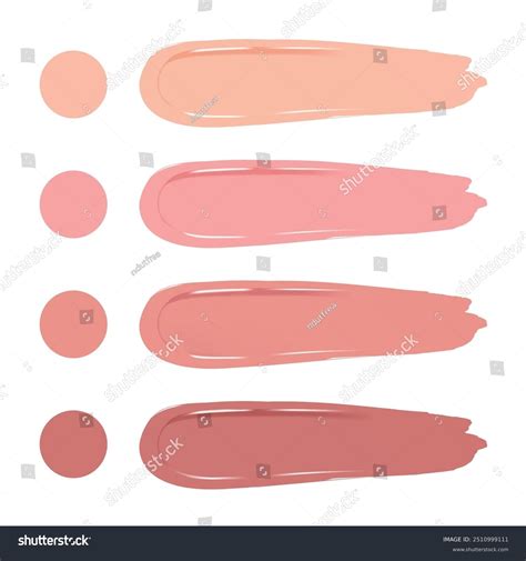 Realistic Pink Nude Lipstick Lip Gloss Stock Vector Royalty Free 2510999111 Shutterstock